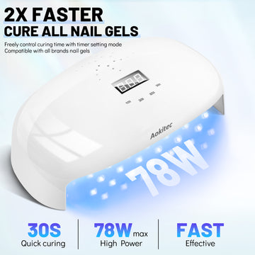 AOKITEC 72W LED NAIL LAMP